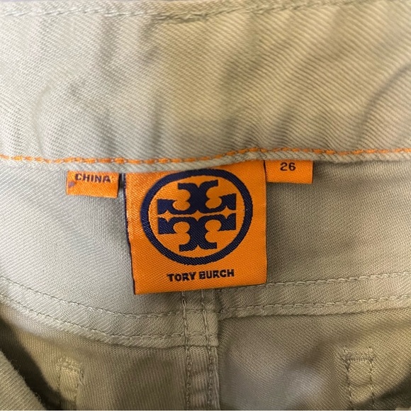 Tory Burch Alexa Cropped Skinny Jeans in Green Size 26 - Picture 11 of 16